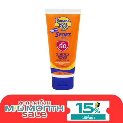 Banana Boat บานาน่า โบ๊ท สปอร์ต อัลตร้า ซันสกรีน โลชั่น เอสพีเอฟ 50 พีเอ++++ 90 มล. image