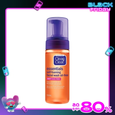 Clean&Clear คลีนแอนด์เคลียร์ เอสเซนเชียล เซลฟ์ โฟมมิ่ง 150 มล.