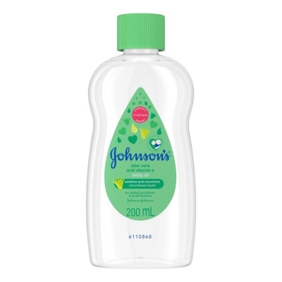 Johnson Johnson's Baby Oil Aloe Vera  Vitamin E 200 Ml.