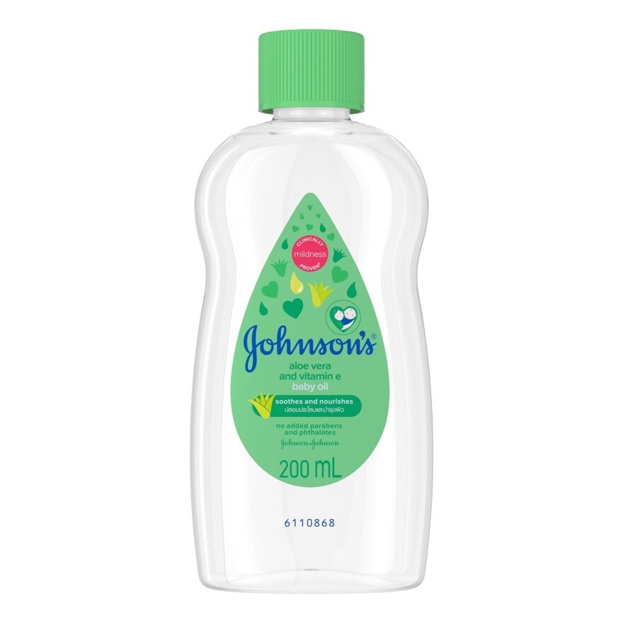 Johnson's Baby Oil Aloe Vera Vitamin E 200 Ml.