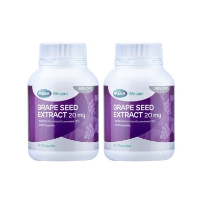 Mega Mega we care Grape Seed 60 Capsule x 2