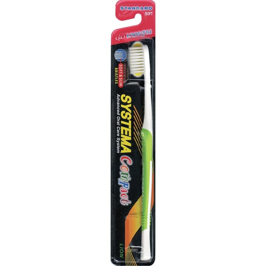 Systema Toothbrush Soft  Slim Compact Standard Soft 1'S (Mix Color)