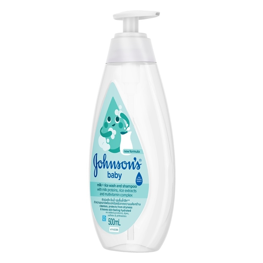 Johnson's Baby Milk + Rice Wash  Shampoo 500 Ml.