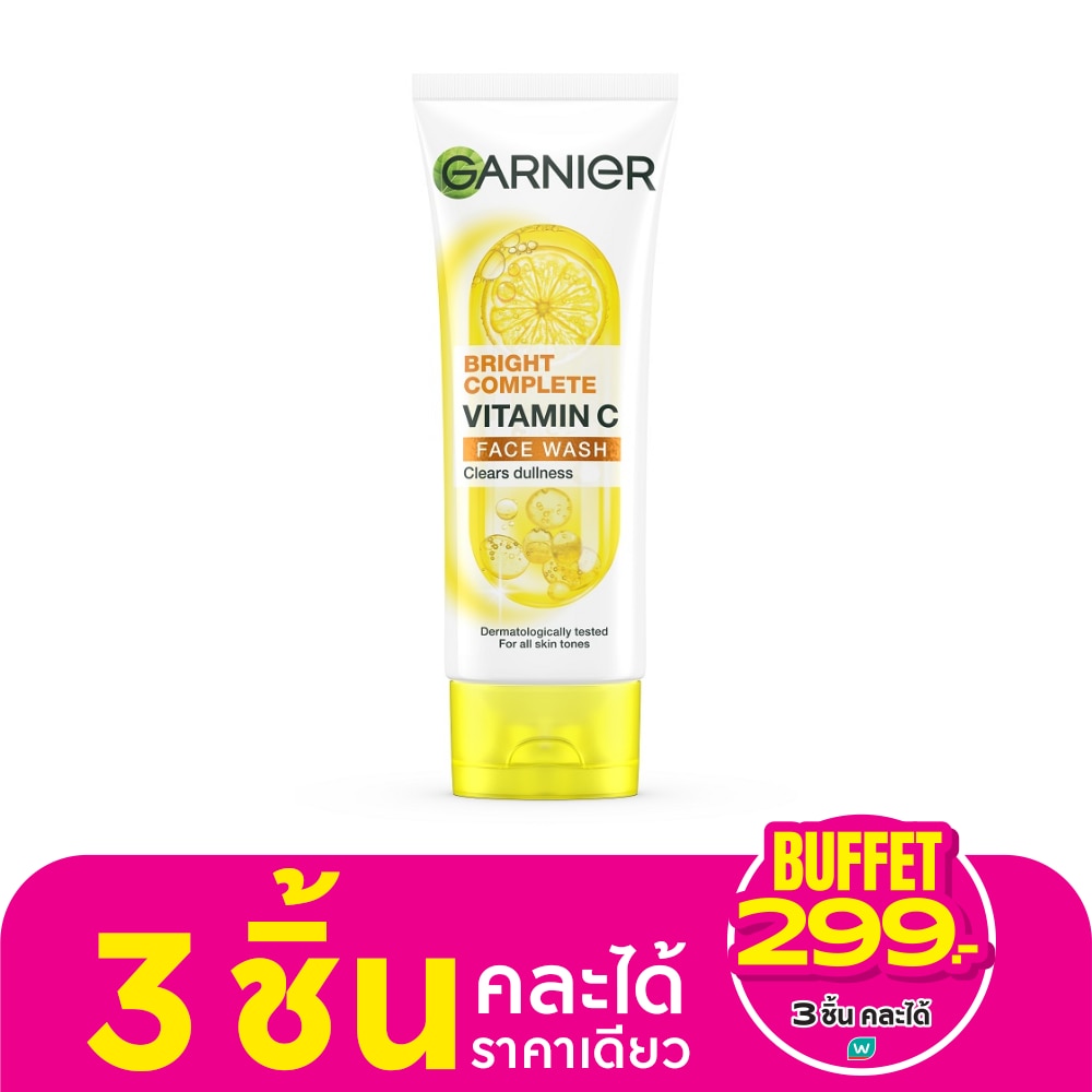 Garnier Bright Complete Vitamin C Face Wash 100 Ml.