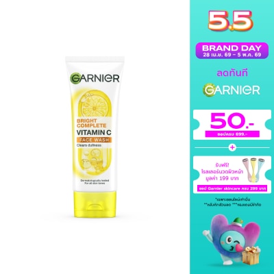 Garnier - Garnier Bright Complete Vitamin C Face Wash 100 Ml.