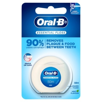 Oral B ออรัล-บี เอสเซนเชียล ฟลอส 50 เมตร ไหมขัดฟัน