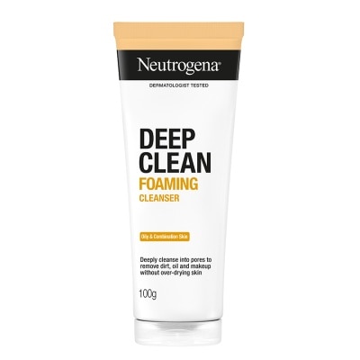 Neutrogena นูโทรจีนา ดีพ คลีน โฟมมิ่ง คลีนเซอร์ 100 กรัม