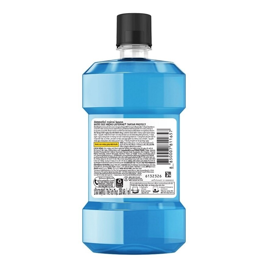 Listerine Mouthwash Tartar Protection 250 Ml.