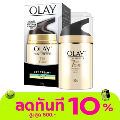 Olay โอเลย์ โททัล เอฟเฟ็คส์ 7 อิน 1 เดย์ครีม เจนเทิล เอสพีเอฟ15 50กรัม image