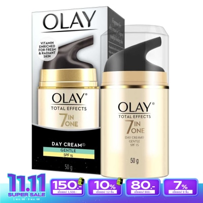 Olay โอเลย์ โททัล เอฟเฟ็คส์ 7 อิน 1 เดย์ครีม เจนเทิล เอสพีเอฟ15 50กรัม