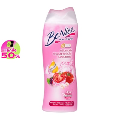 Benice Benice Shower Cream Beautiful Whitening 170 Ml. ครีมอาบน้ำ ผิวเด้ง ฉ่ำน้ำ