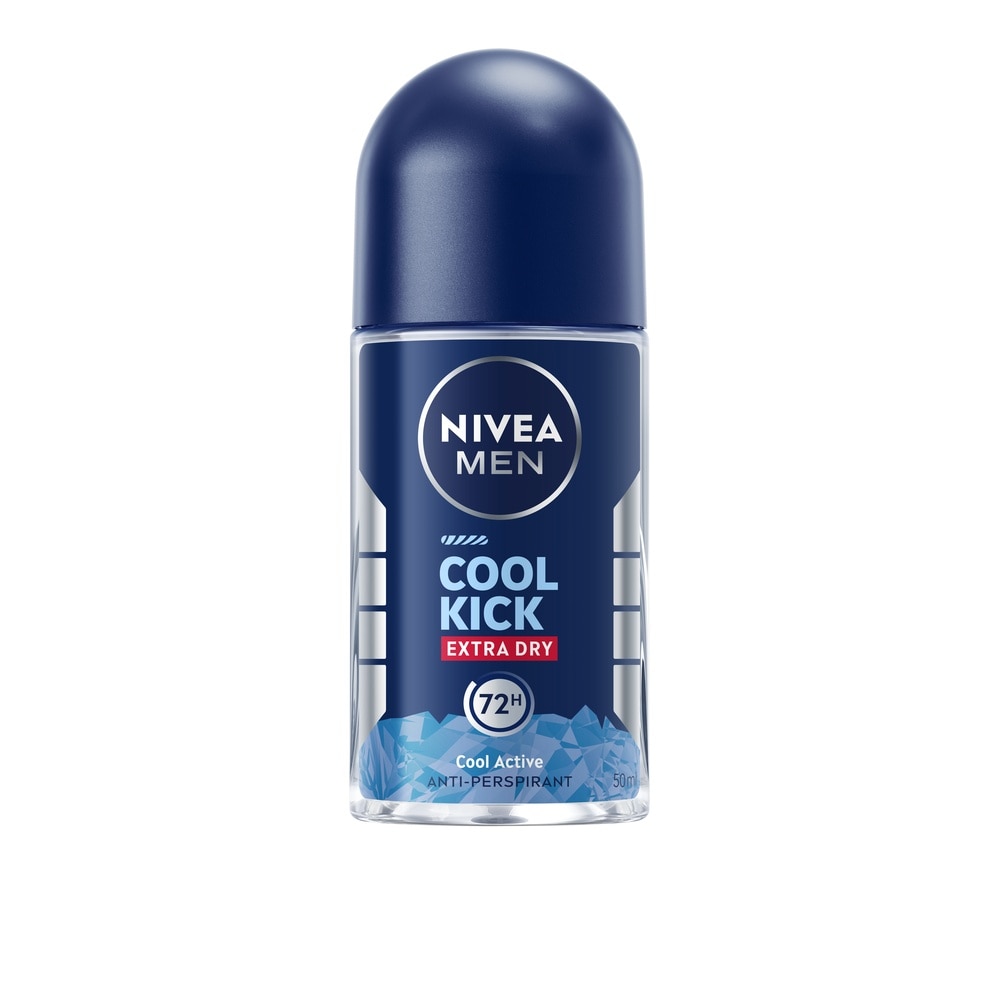 Nivea Men Roll On Cool Kick 50 Ml. ผู้ชาย โรลออนลดเหงื่อ ระงับกลิ่นกาย image