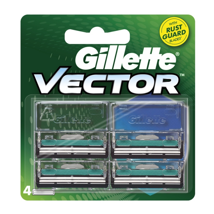 ยิลเลตต์ เวคเตอร์ ใบมีดโกนหนวด 4 ชิ้น