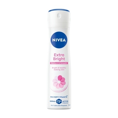 Nivea Nivea Spray Extra Bright Radiant  Smooth 150 Ml. สเปรย์ ลดเหงื่อ ระงับกลิ่นกาย