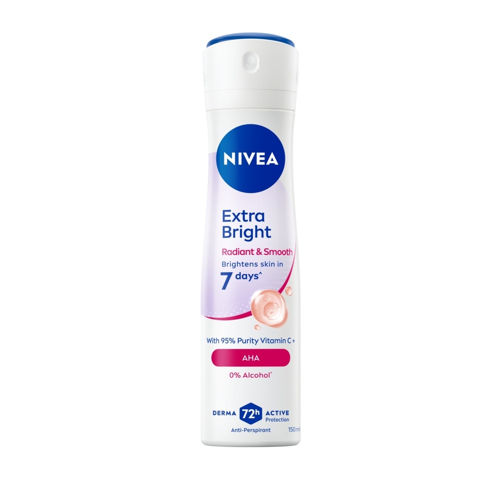 Nivea Spray Extra Bright Radiant Smooth 150 Ml. ลดเหงื่อ ระงับกลิ่นกาย image