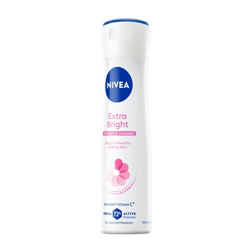 Nivea Spray Extra Brightening 8 Super Food 150 Ml. สเปรย์ ระงับกลิ่นกาย