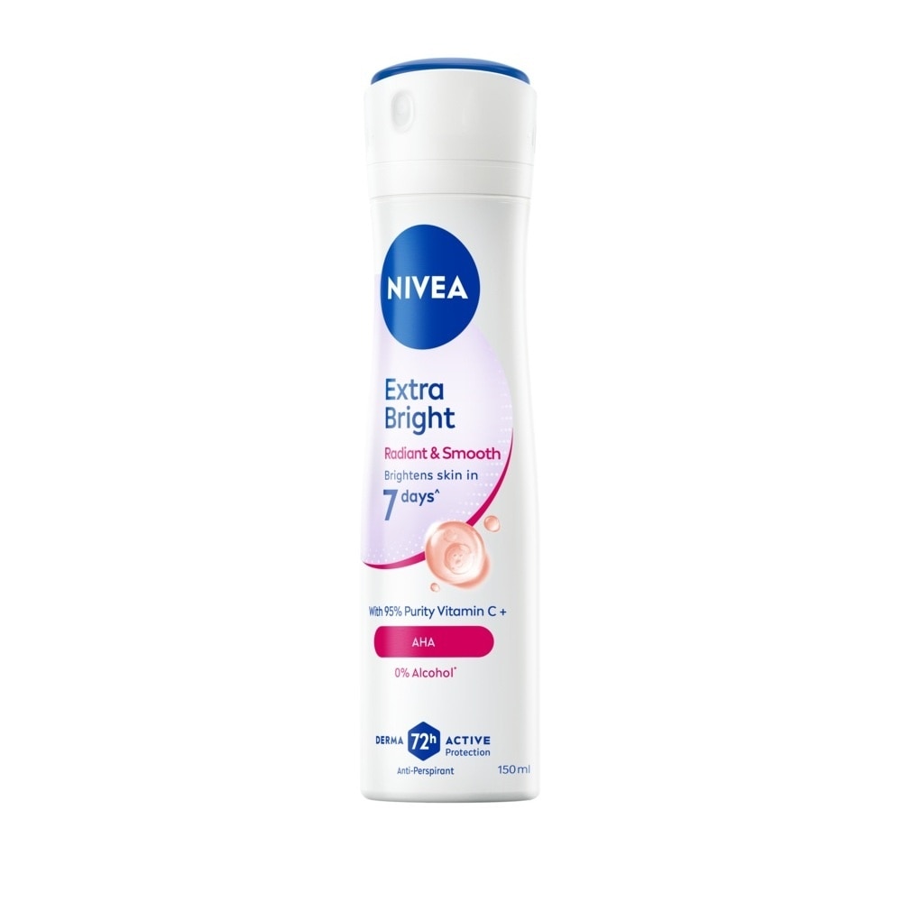 Nivea Spray Extra Bright Radiant Smooth 150 Ml. ลดเหงื่อ ระงับกลิ่นกาย image