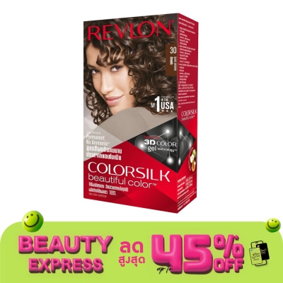 Revlon เรฟลอน คัลเลอร์ซิลค์ แฮร์คัลเลอร์ No.30น้ำตาลเข้ม