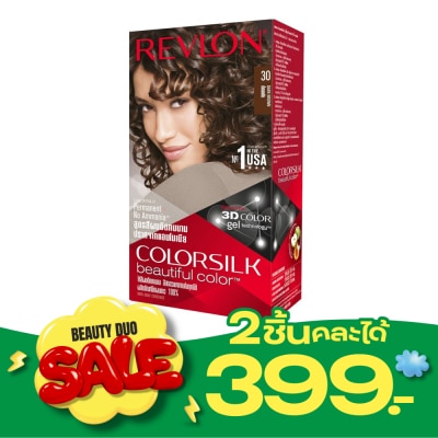 Revlon เรฟลอน คัลเลอร์ซิลค์ แฮร์คัลเลอร์ No.30น้ำตาลเข้ม image