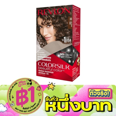 Revlon - เรฟลอน คัลเลอร์ซิลค์ แฮร์คัลเลอร์ No.30น้ำตาลเข้ม image