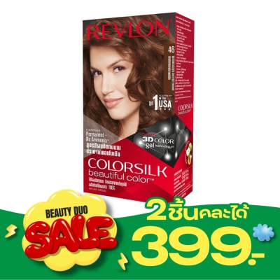 Revlon เรฟลอน คัลเลอร์ซิลค์ แฮร์คัลเลอร์No.46 น้ำตาลทอง image