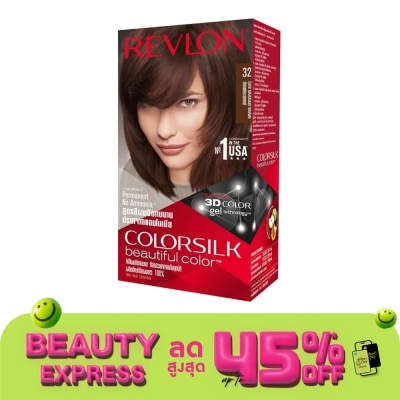 Revlon เรฟลอน คัลเลอร์ซิลค์ แฮร์คัลเลอร์ No.32 น้ำตาลมาฮอกกานี