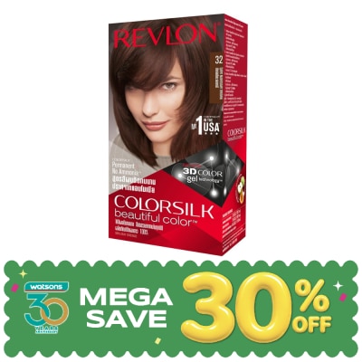 Revlon - เรฟลอน คัลเลอร์ซิลค์ แฮร์คัลเลอร์ No.32 น้ำตาลมาฮอกกานี image