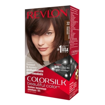 Revlon เรฟลอน คัลเลอร์ซิลค์ แฮร์คัลเลอร์ No.32 น้ำตาลมาฮอกกานี