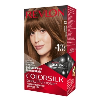 Revlon เรฟลอน คัลเลอร์ซิลค์ แฮร์คัลเลอร์ No.43 น้ำตาลทองกลาง