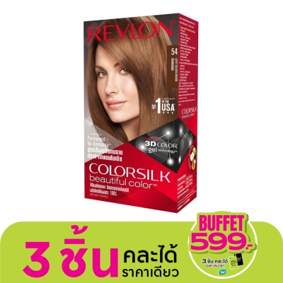 Revlon เรฟลอน คัลเลอร์ซิลค์ แฮร์คัลเลอร์No.54 น้ำตาลทองอ่อน