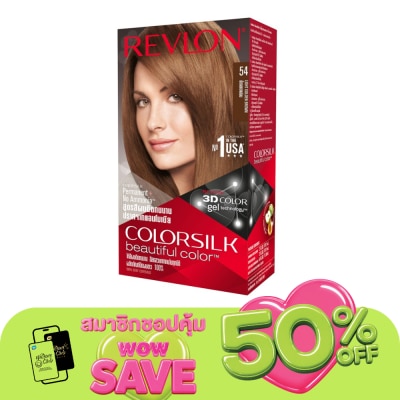 Revlon - เรฟลอน คัลเลอร์ซิลค์ แฮร์คัลเลอร์No.54 น้ำตาลทองอ่อน