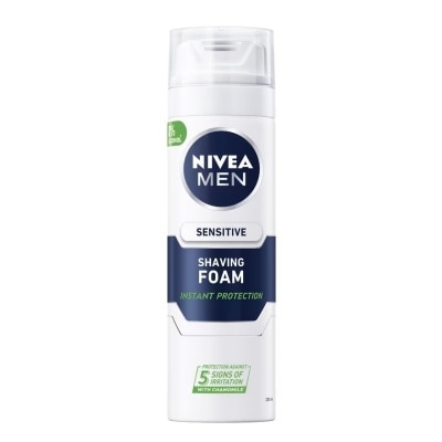 Nivea NIVEA MEN Sensitive Shaving Foam 200 Ml. โฟมโกนหนวด ผู้ชาย