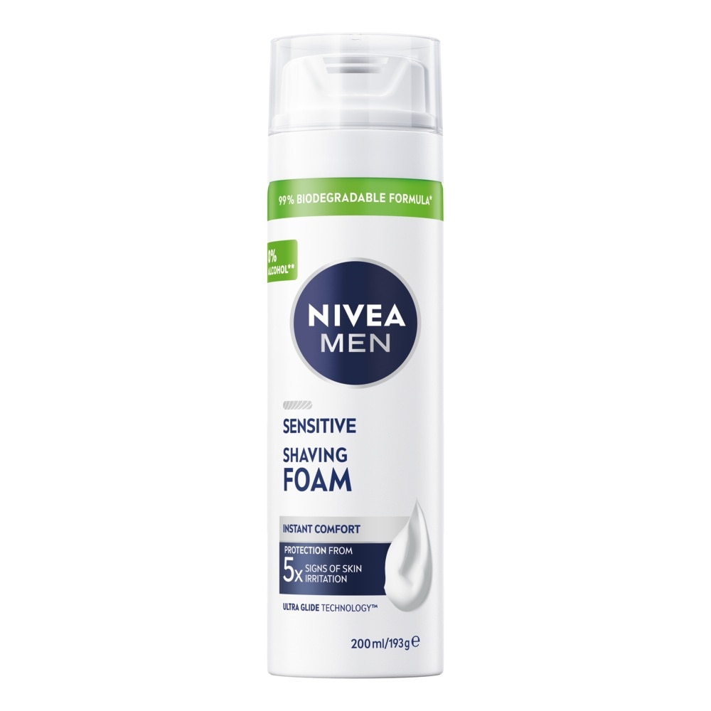 Nivea Men Shaving Foam Sensitive 200 Ml. ผู้ชาย โฟมโกนหนวด image