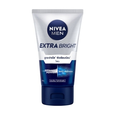 Nivea นีเวีย เมน เอ็กซ์ตร้า ไบรท์ เฟซ โฟม 100 กรัม โฟมล้างหน้า