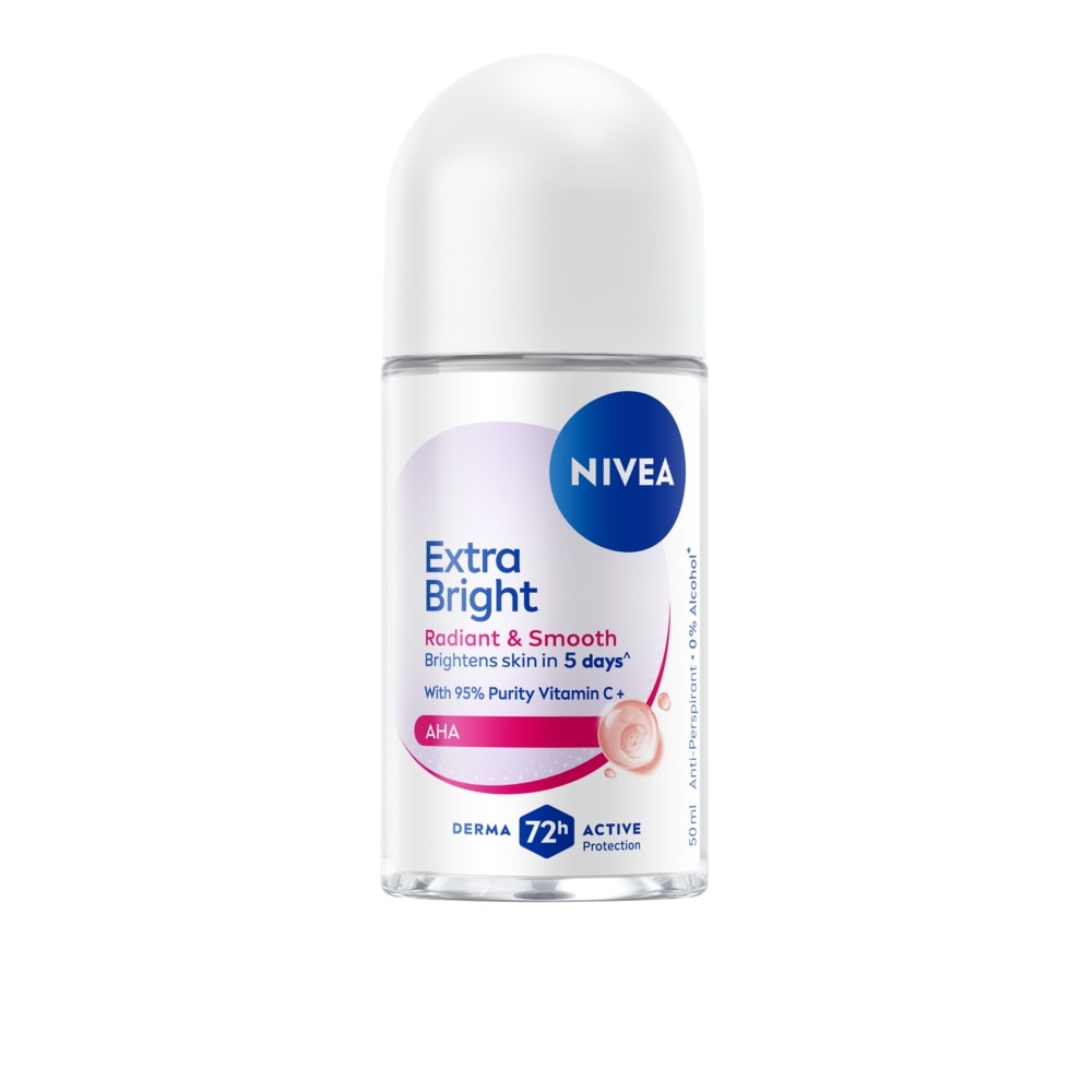 Nivea Roll On Extra Bright Radiant Smooth 50 Ml. โรลออน ลดเหงื่อ ระงับกลิ่นกาย image