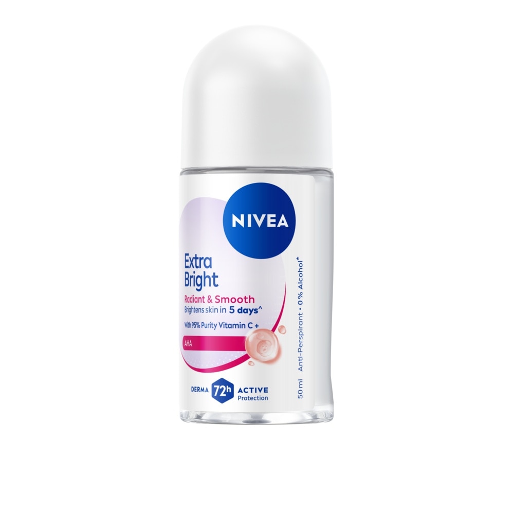 Nivea Roll On Extra Bright Radiant Smooth 50 Ml. โรลออน ลดเหงื่อ ระงับกลิ่นกาย image