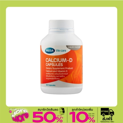 Mega Mega we care calcium-d 90 Capsules