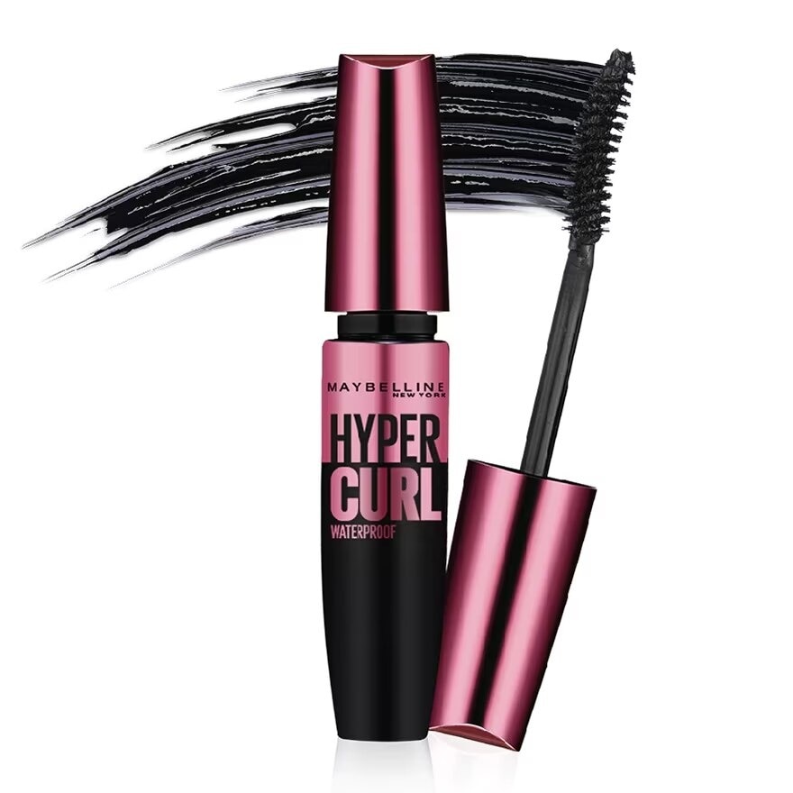 มาสคาร่ากันน้ำ Maybelline Hypercurl เมย์เบลลีน ไฮเปอร์เคิร์ล วอเตอร์พรูฟ 9.2มล. สีดำ