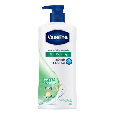 Vaseline วาสลีน เฮลธี้ พลัส บอดี้ วอช สกิน คูลลิ่ง 430 มล. ครีมอาบน้ำ