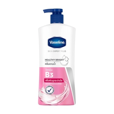 Vaseline วาสลีน บอดี้ วอช สกิน เอ็กซ์เพิร์ท พลัส เฮลธี้ ไบรท์ 430 มล. ครีมอาบน้ำ