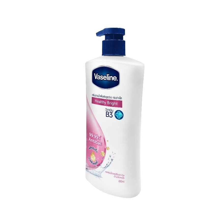 Vaseline Healthy Plus Body Wash Healthy Bright 430 Ml. ครีมอาบน้ำ