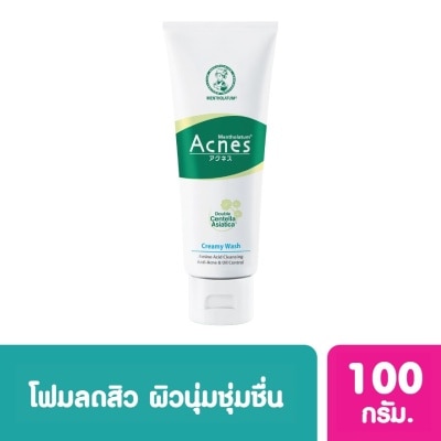 Acnes เมนโทลาทั่ม แอคเน่ส์ ครีมมี่ วอช โซป ฟรี 100 กรัม