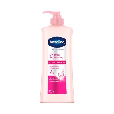 Vaseline วาสลีน เฮลธี้ ไบรท์ ยูวี เอ็กซ์ตร้า ไบรท์เทนนิ่ง กลูต้า เซราไมด์ 320 มล.