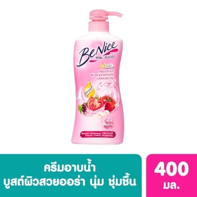 Benice บีไนซ์ ครีมอาบน้ำ บิวตี้ฟลู ไวท์เทนนิ่ง 400 มล. ครีมอาบน้ำ