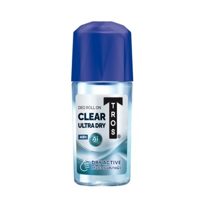 Tros Tros Deo Roll On Clear 45 Ml. โรลออน ระงับกลิ่นกาย