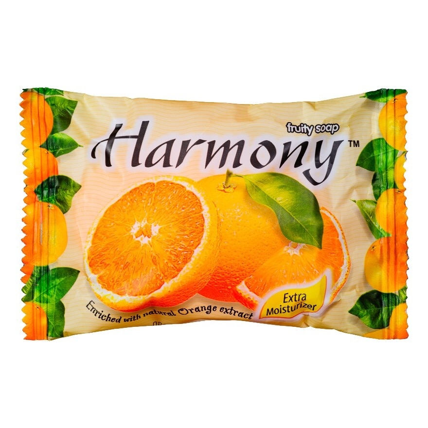 สบู่ส้มผลไม้ฮาร์โมนี่ Harmony Fruit Soap Harmony Orange scent 75 กรัม