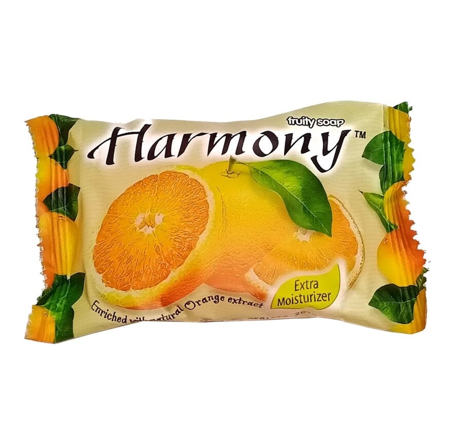 สบู่ส้มผลไม้ฮาร์โมนี่ Harmony Fruit Soap Harmony Orange scent 75 กรัม