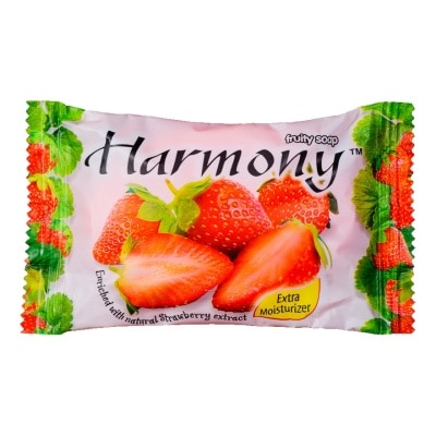 HARMONY ฮาร์โมนี่ สบู่ผลไม้ กลิ่นสตอเบอร์รี่ 75 กรัม