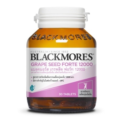 Blackmores แบลคมอร์ส เกรพสีด ฟอร์ท 12000 มก. 30 เม็ด