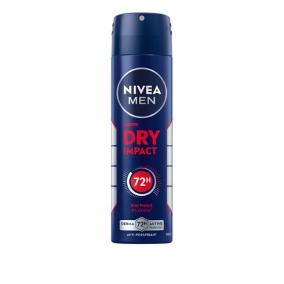Nivea - นีเวีย เมน ดีโอ สเปรย์ ดราย อิมแพค 150 มล. ผู้ชาย สเปรย์ลดเหงื่อ ระงับกลิ่นกาย